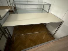 Wood Top Table x2