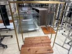 Wood Base Hanging rails x2