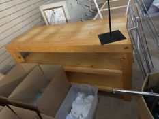 Wooden Table with Shelf