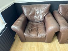 Brown Leather Armchair