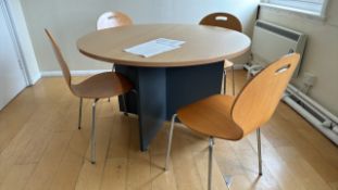 Round Table and 4 Chairs