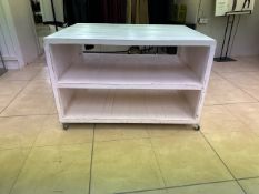 White Wood Shelved Display Box