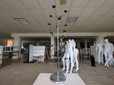 Chrome Metal Hat Stand