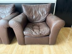 Brown Leather Armchair