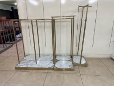 Gold Colour Display Rails x5