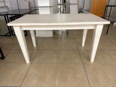 White Wood Table