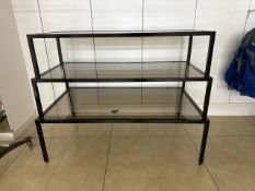 Tiered Glass Display Shelf