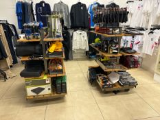 Mobile Wooden Shelf Units x2