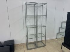 Glass Storage Cubes x2