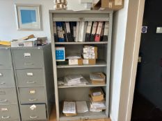 Metal Storage Cabinet With Roller Front