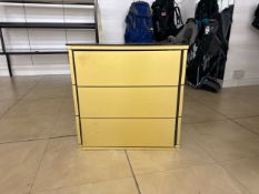 Gold Colour Half Circle Cabinet