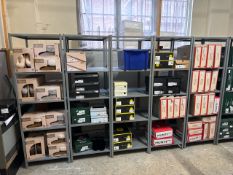 Metal Shelved Storage Towers x9