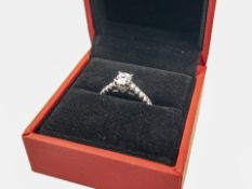 Forever Diamonds - Engagement RIng (Round Modified Brilliant Cut - 0.42 Carats (G) / SI2
