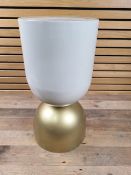 Gold and Cream Plant Stand