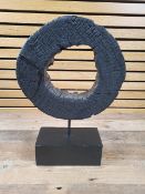 Small Round Mango Wood Sculpture