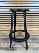 Black Metal Spinning Stool