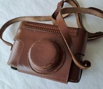 Leather Case For Leica Rangefinder With Fokos Compartment