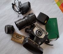 Group Of Vintage Camera Items