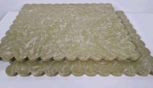 Marble Effect Trays Set of 2