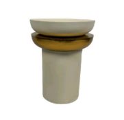 Amara Cream and Gold Side Table