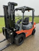 2005, TOYOTA - 3 Tonne Diesel Forklift (triple mast - container spec 4466 hours)