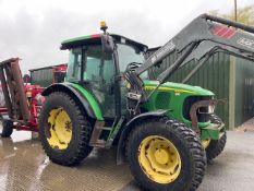 2007, JOHN DEERE 5820 WITH LOADER TRACTOR (8395 hours)