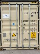 40ft HC Shipping Container - ref CICU2473375 - NO RESERVE