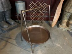 New Boxed Large Oriental Metal Low Side Table In A Brass Finish (Approx 65cm)