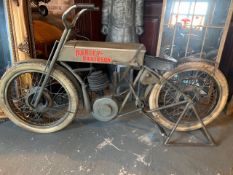 Large Metal Harley Davidson Motorcycle Display Bike