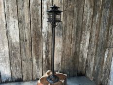 Large Cast Iron Oriental Garden Lantern On Stand DecorationÊ