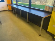 Worktop With Chrome Legs