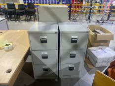 Metal Filing Cabinets x3