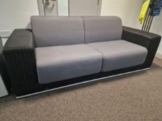 ref 49 - Black & Grey Sofa