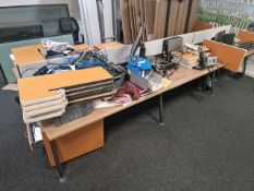 ref 189 - Double Tables & Chairs x3