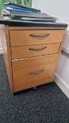 ref 186 - Wooden Under Desk Drawers x6