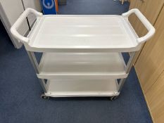 ref 118 - Plastic Rubbermaid Tiered Trolley