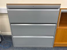 ref 306 - Bisley 3 Draw Filing Cabinet