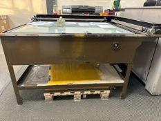 ref 24 - Industrial Light Box Ruling Up Table With Adjustable Angled Worktop