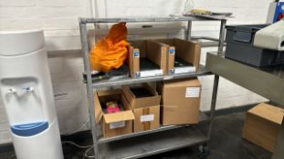 ref 270 - Grey Metal Shelved Trolley