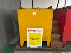 ref 679 - Yellow Metal Ink Bin