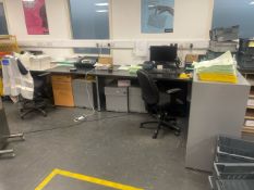 ref 279 - Worktop Unit, Chairs & Storage Cabinets