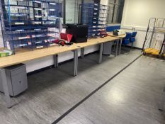 ref 167 - Desks x4, Chairs & Storage Units
