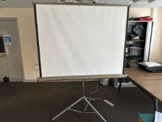 ref 180 - Harkness Miralyte Projector Screen & Stand