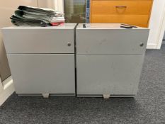 ref 185 - Small Metal Drawer Units x2