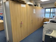 ref 112 - Pine Effect Office Cabinets x4