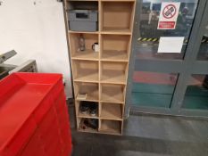 ref 280 - MDF Pigeon Holes Shelving x2