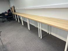 NO RESERVE - Wooden Tables x10