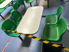 NO RESERVE - 4 Seat Cafeteria Benches x 4