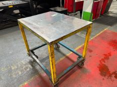 NO RESERVE - Mobile Metal Table
