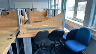 NO RESERVE - Wood Office Desks x10